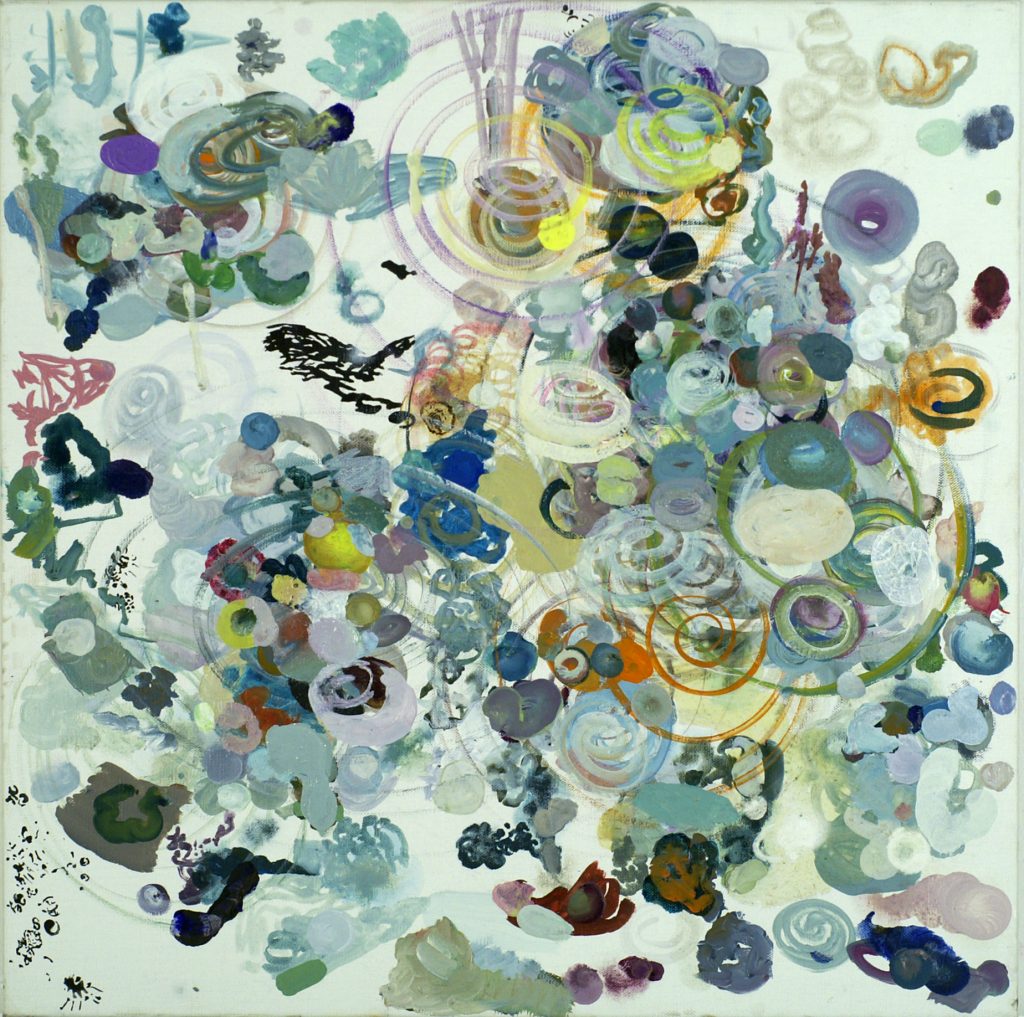 elementer og spiraler. 2012-15. olie på lærred. 60x60 cm